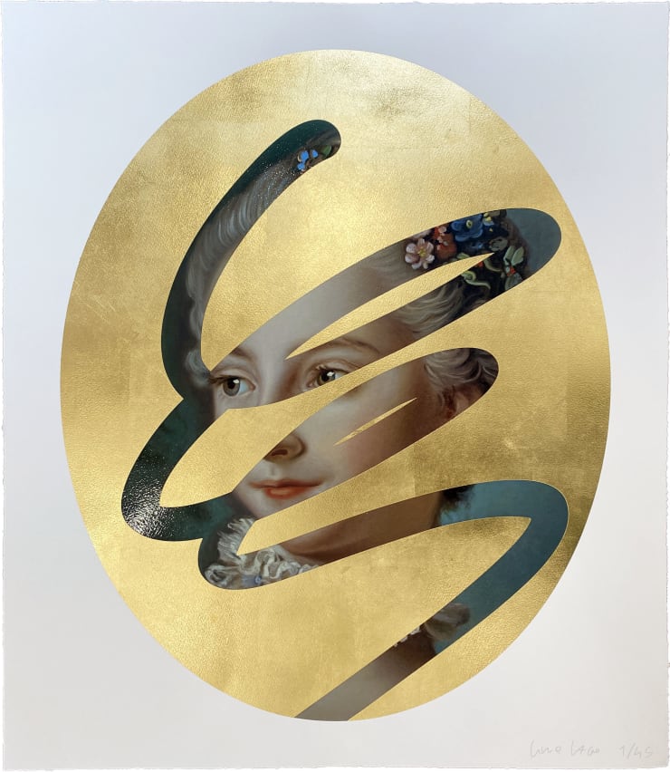 Lino Lago, Fake Abstract (Boucher) Gold, 2022