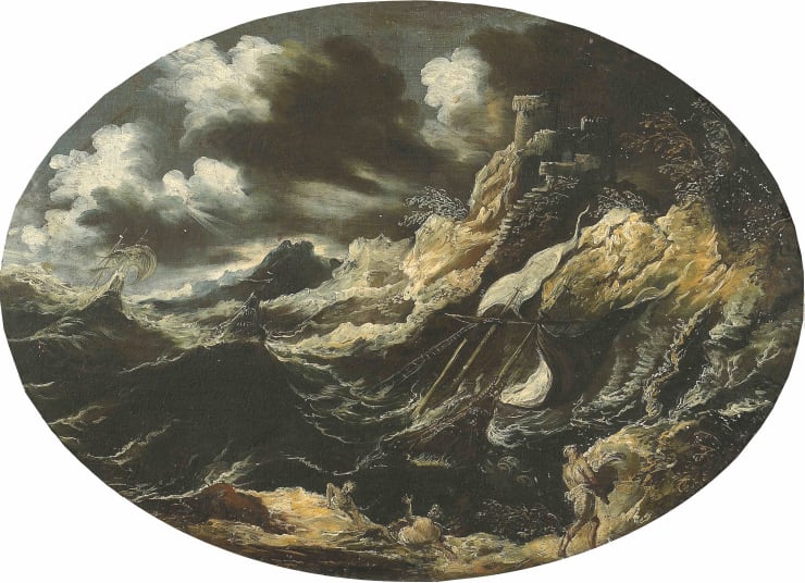 Antonio Maria Marini (1668-1724), A stormy landscape