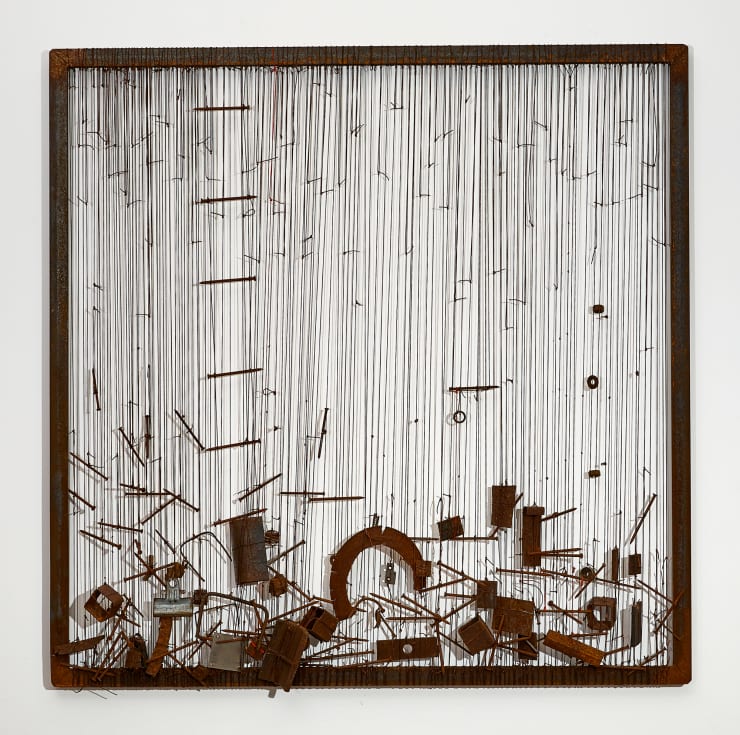 Verónica Vázquez, De la serie tapices con metales, 2016