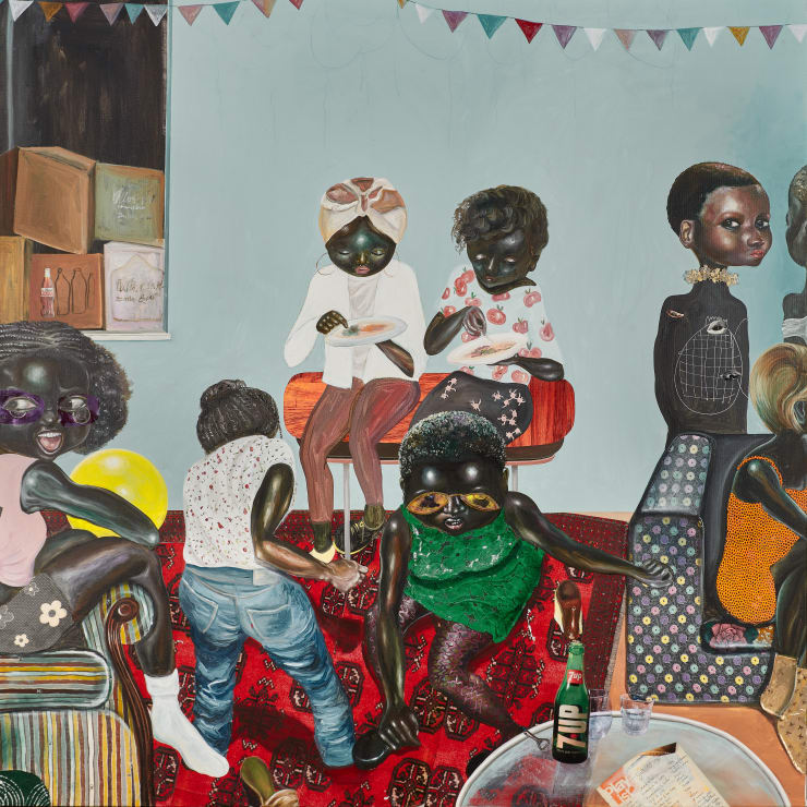 Ndidi Emefiele, Untitled (dancing to wo!!), 2017-18