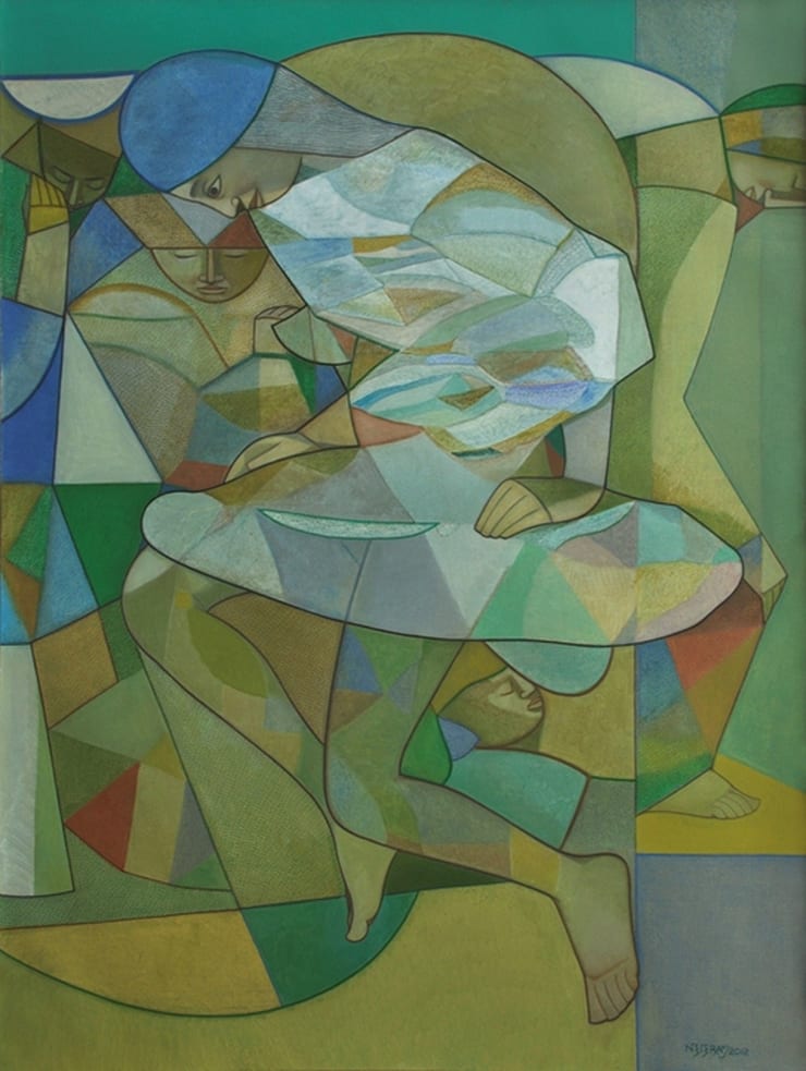 Neeraj Goswami Dancing Girl, 2012 Oil on Canvas 48" x 36"