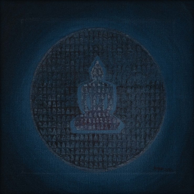 Satish Gupta Micro Shunya, 2017 Mixed Media on Canvas 10" x 10"