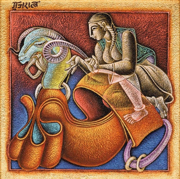 Satish Gujral Untitled, 2013 Acrylic on Canvas 12" x 12"