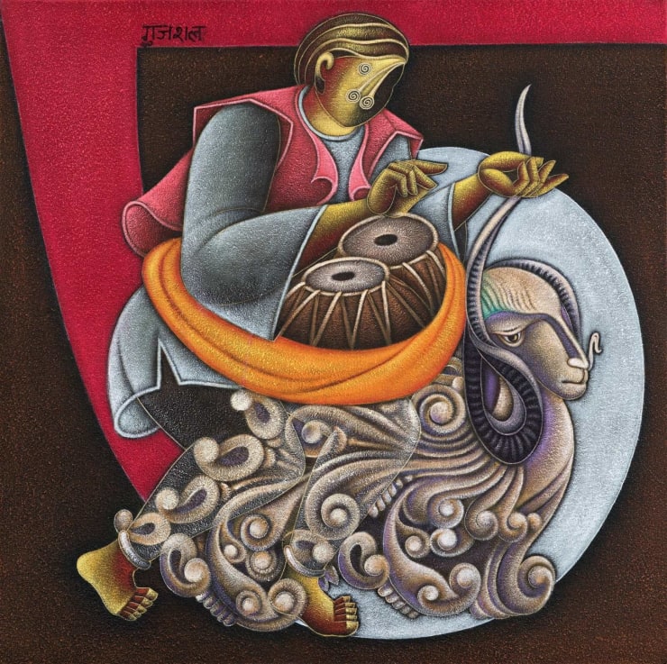 Satish Gujral Untitled, 2016 Acrylic on Canvas 36"x 36"