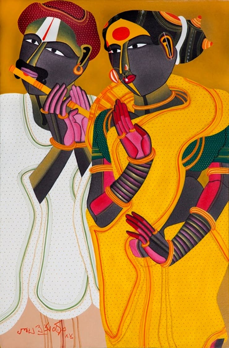 Thota Vaikuntam Untitled, 2014 Acrylic on Canvas 36" x 24"