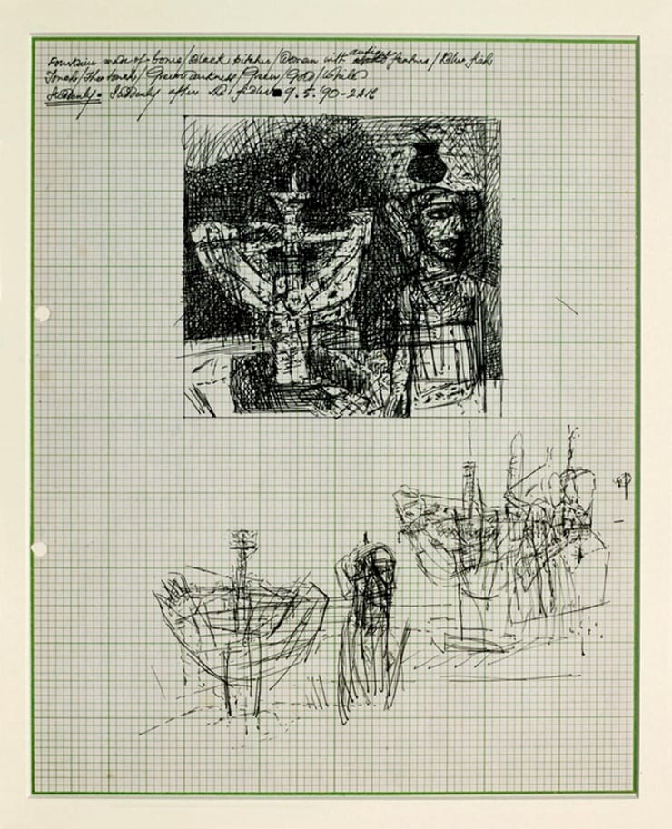 Ganesh Pyne Untitled Ink on Paper 10 1/8 x 8 1/8 in. 25.7 x 20.6 cm