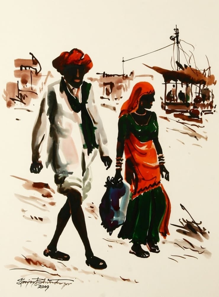Sanjay Bhattacharya Untitled, 2009 Watercolour on Board 30.7" x 23"