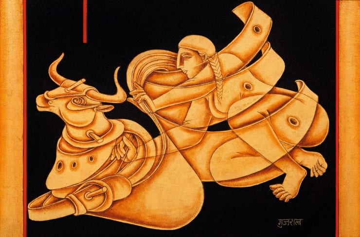 Satish Gujral Untitled Acrylic on Canvas 24 x 36 in. 61 x 91.4 cm