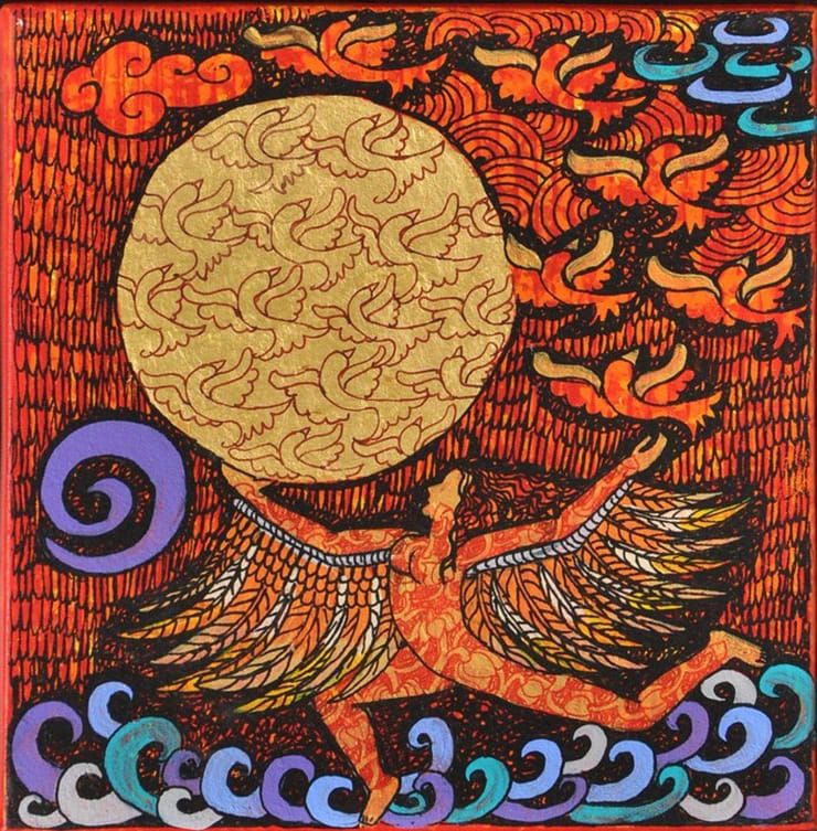 Seema Kohli Untitled Mixed Media on Canvas 12 x 12 in. 30.5 x 30.5 cm