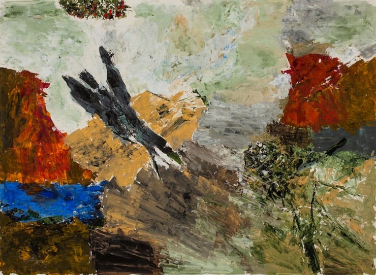 Ram Kumar Untitled, 2011 Acrylic on Paper 22" x 30"