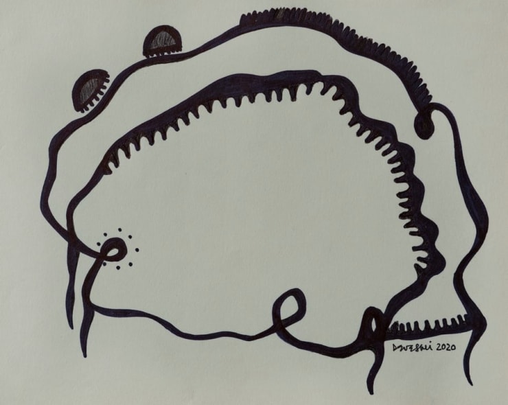 Deveshi Goswami Untitled, 2020 Pen on Paper 8.5" x 11"