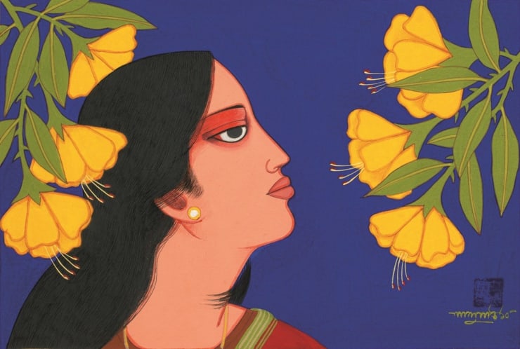 Lalu Prasad Shaw Untitled, 2011 Tempera 14.5" x 19.5"