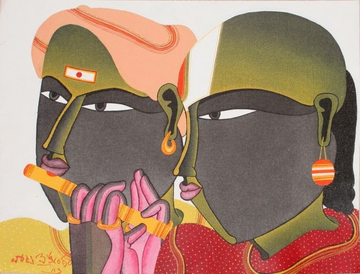 Thota Vaikuntam Untitled, 2012 Acrylic On Canvas 12" x 16"