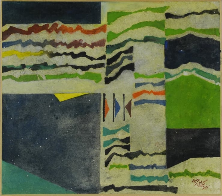 Ganesh Haloi Untitled, 2023 Gouache on Paper 9 1/2 x 11 in. 24.1 x 27.9 cm