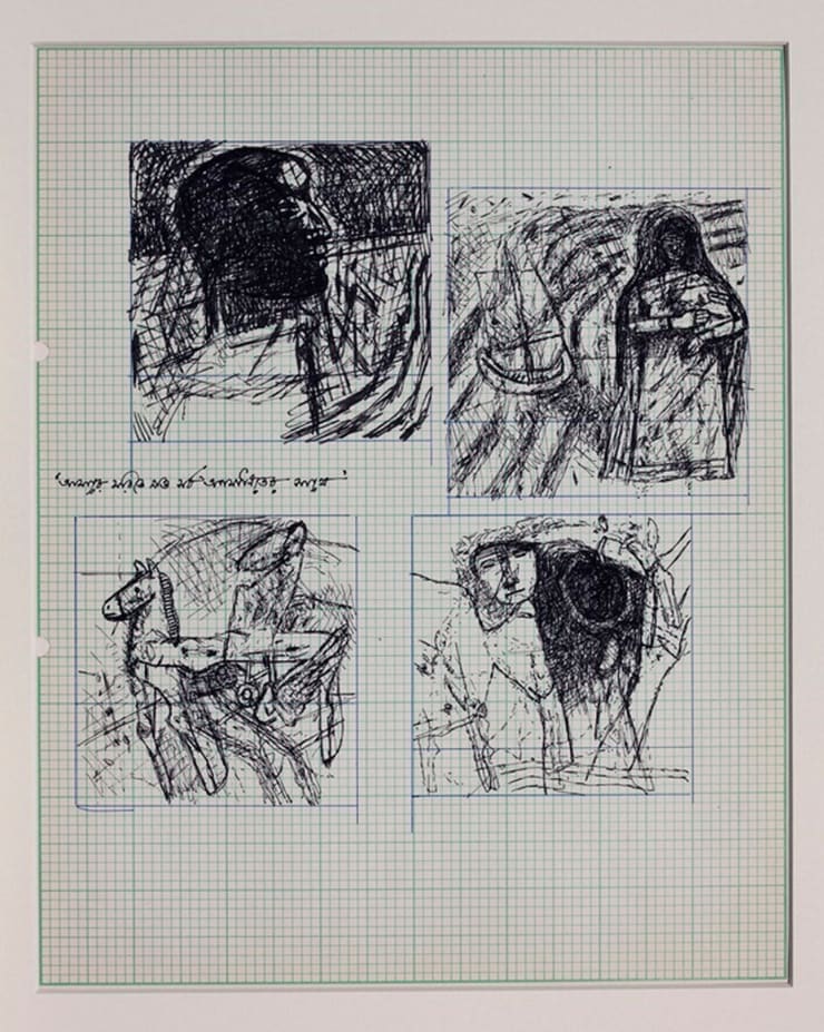 Ganesh Pyne Untitled Ink on Paper 10 1/8 x 8 1/8 in. 25.7 x 20.6 cm