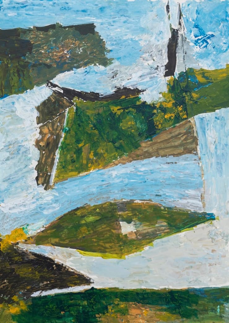 Ram Kumar Untitled, 2017 Acrylic on Paper 30 x 22 in.