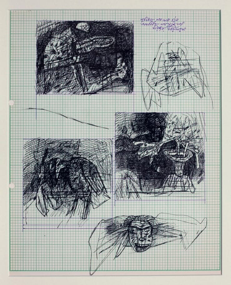 Ganesh Pyne Untitled Ink on Paper 10 1/8 x 8 1/8 in. 25.7 x 20.6 cm