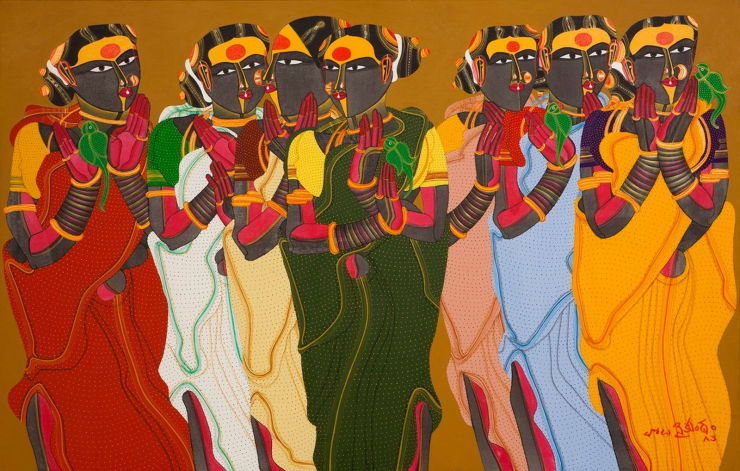 Thota Vaikuntam Untitled, 2013 Acrylic on Canvas 42" x 66"