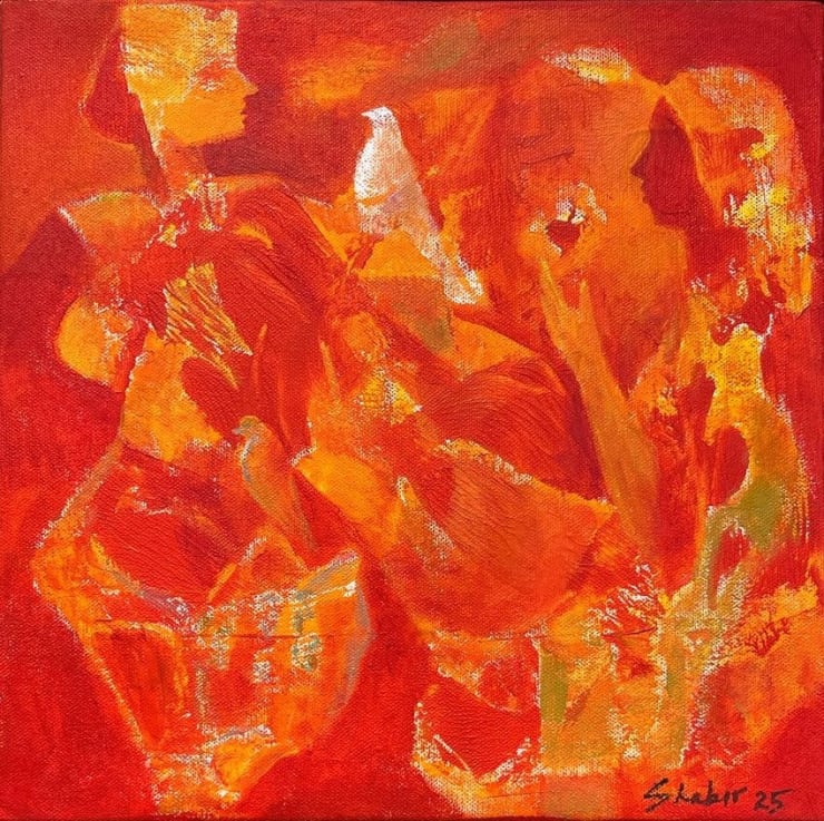 Shabir Hussain Santosh Untitled Acrylic on Canvas 12 x 12 in