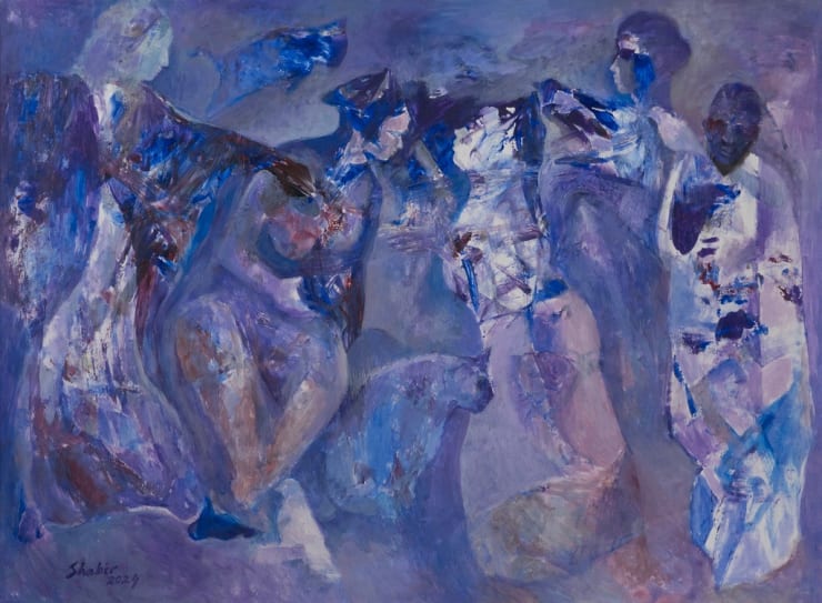 Shabir Hussain Santosh Untitled, 2024 Acrylic on Paper 22 x 30 in. 55.9 x 76.2 cm