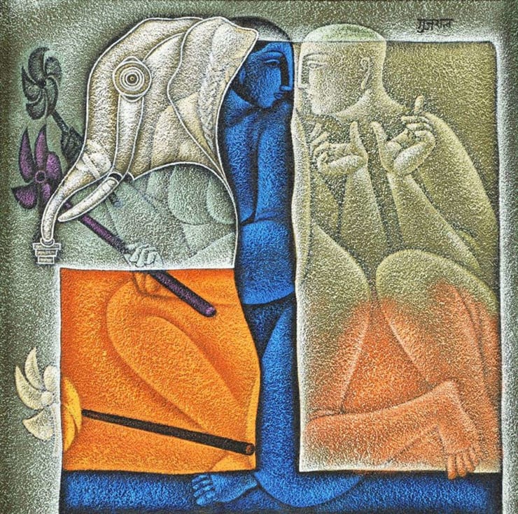Satish Gujral Untitled, 2007 Acrylic on Canvas 18" x 18"