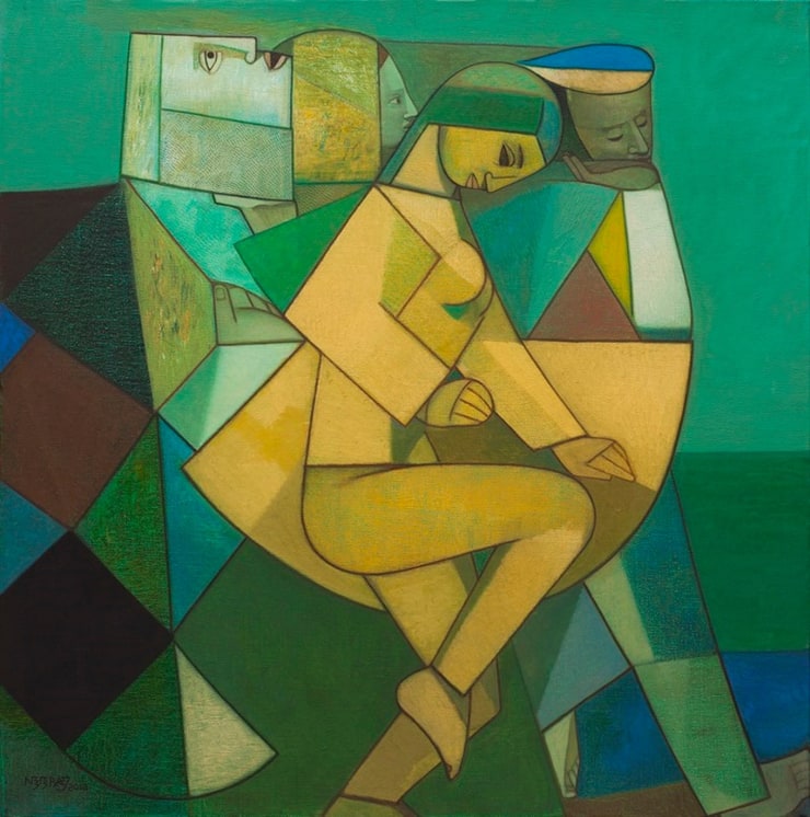 Neeraj Goswami Beginning of a Dance, 2013 Oil on canvas 24" x 24"