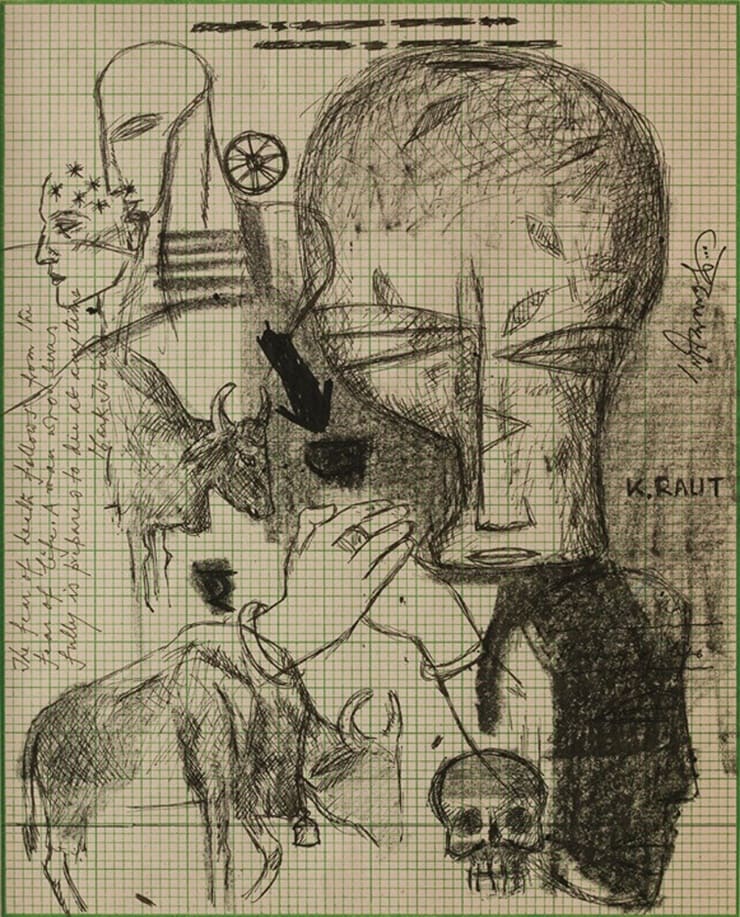 Ganesh Pyne Untitled Pen and Ink on Paper 10 1/4 x 8 1/4 in. 26.2 x 21.1 cm