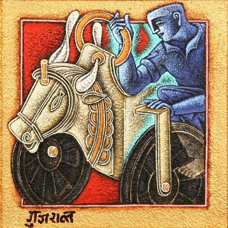 Satish Gujral Untitled, 2007 Acrylic on Canvas 12" x 12"