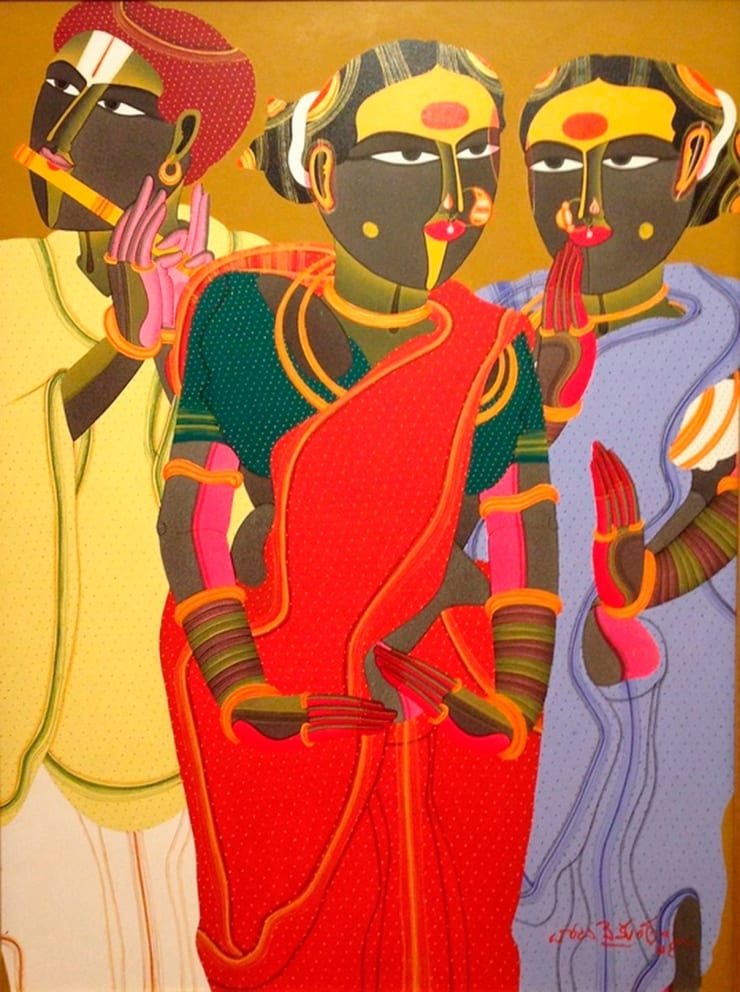 Thota Vaikuntam Untitled, 2009 Acrylic on Canvas 48" x 36"
