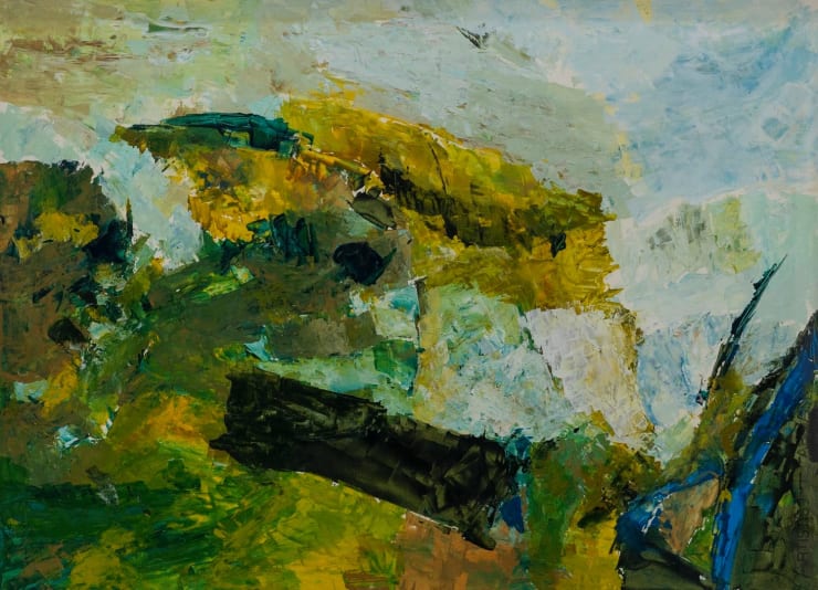 Ram Kumar Untitled, 2017 Acrylic on Paper 22" x 30"