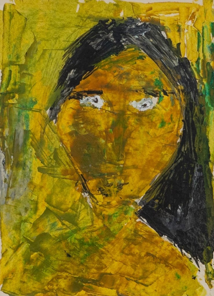 Ram Kumar Untitled, 1992 Acrylic on Paper 11 1/2 x 8 in.