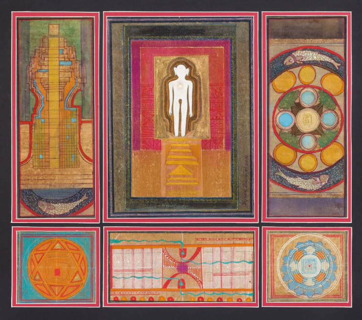 Dipak Banerjee Mahavir 2, 2014 Acrylic on Canvas 17" x 20"