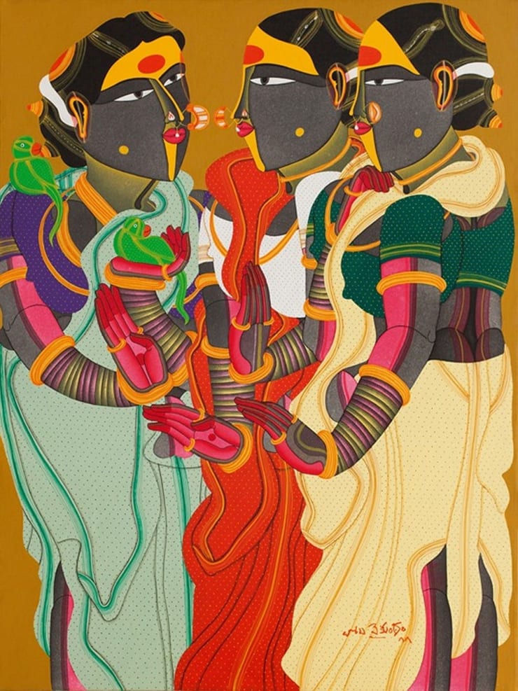 Thota Vaikuntam Untitled, 2011 Acrylic on Canvas 48" x 36"