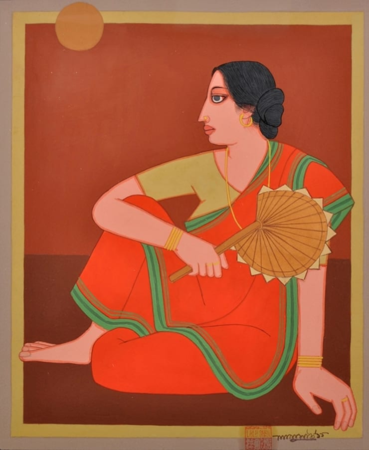 Lalu Prasad Shaw Untitled, 2011 Tempera 19.5" x 14.5"