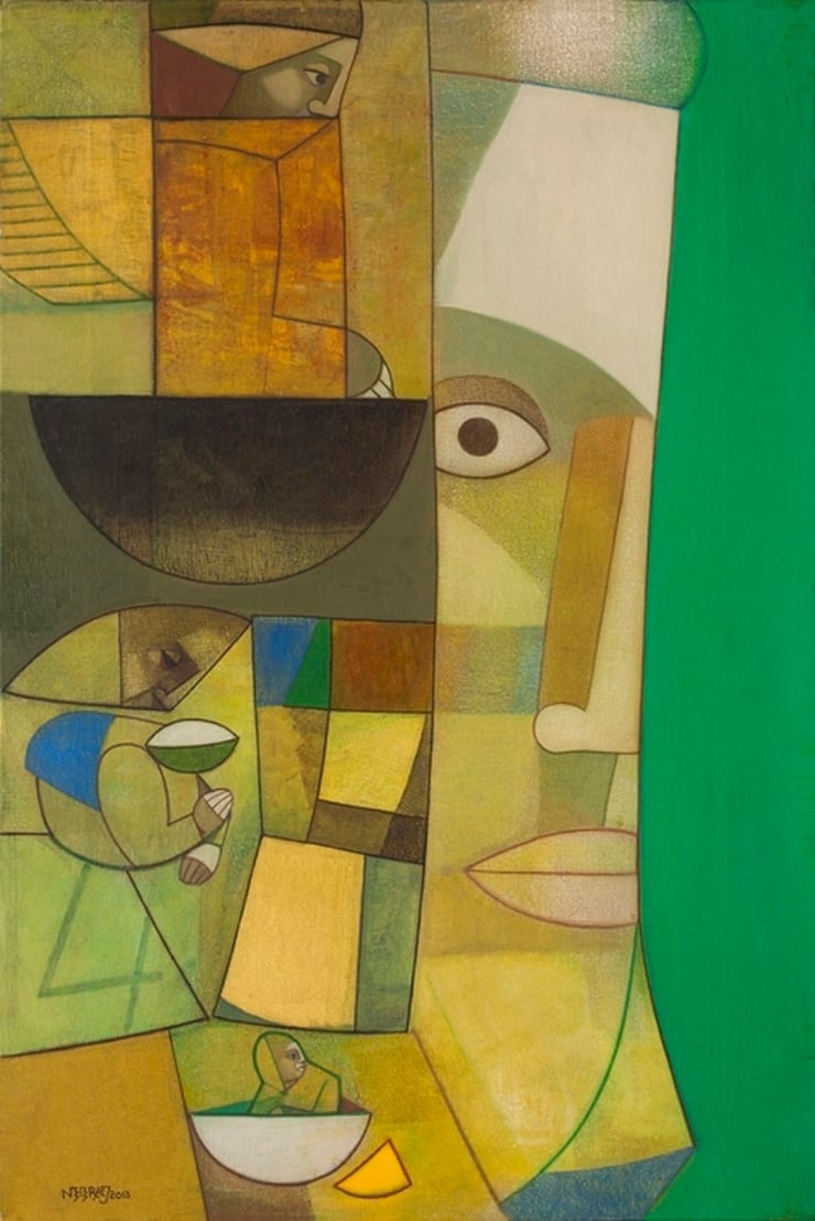 Neeraj Goswami Emerging, 2013 Oil on Canvas 36" x 24"