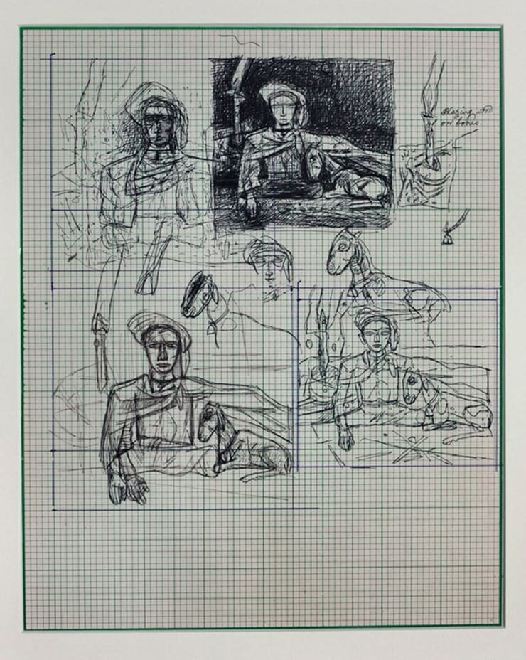 Ganesh Pyne Untitled Ink on Paper 10 1/8 x 8 1/8 in. 25.7 x 20.6 cm