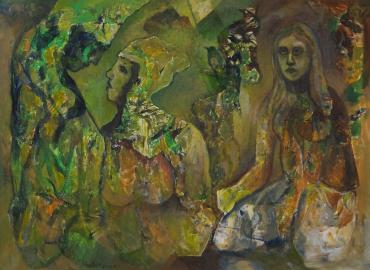 Shabir Hussain Santosh Untitled, 2025 Acrylic on Paper 22 x 30 in. 55.9 x 76.2 cm