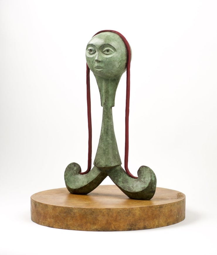 Neeraj Goswami Young Girl with a Stole, 2018 Bronze 12.5" x 11" x 11" Edition of 5 plus 1 artist's proof