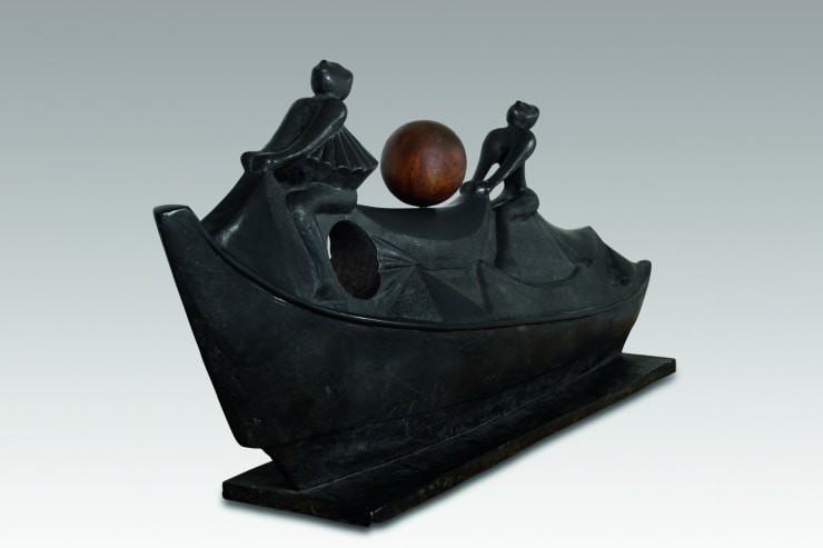 Neeraj Goswami Riding the Storm, 2015 Bronze 61" x 9.5" x 23.5"