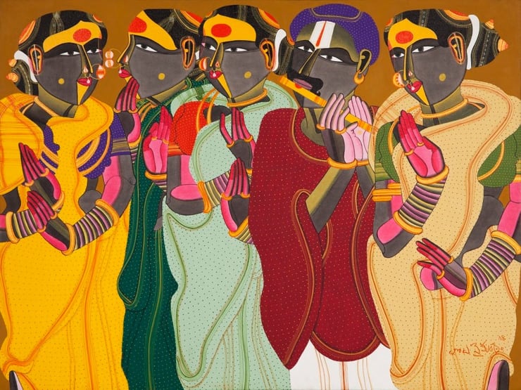 Thota Vaikuntam Untitled, 2014 Acrylic on Canvas 36" x 48"