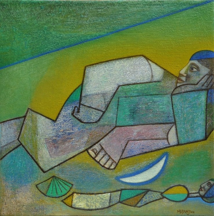 Neeraj Goswami Flight, 2012 Oil on Canvas 12" x 12"
