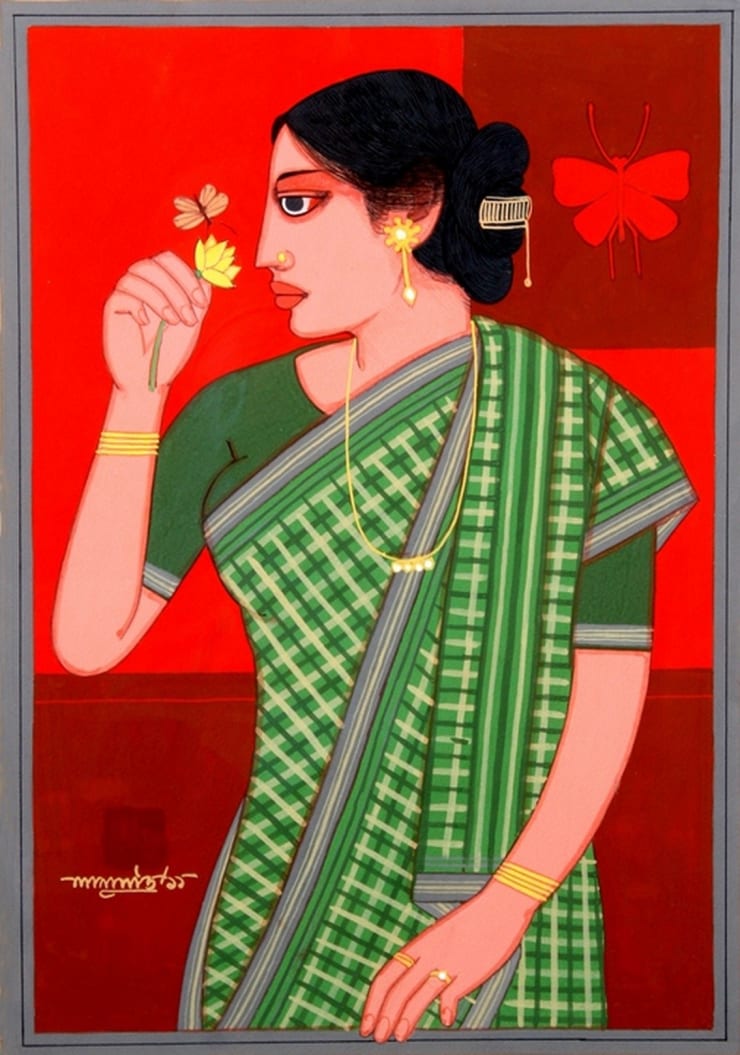 Lalu Prasad Shaw Untitled, 2011 Tempera 19.5" x 14"