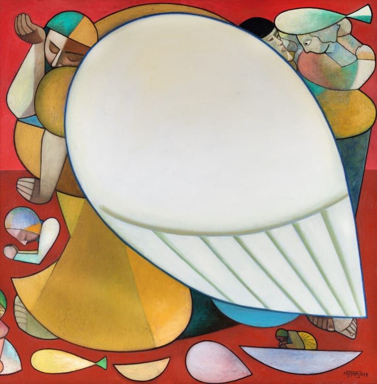 Neeraj Goswami Wings, 2019 Oil on Canvas 48" x 48"