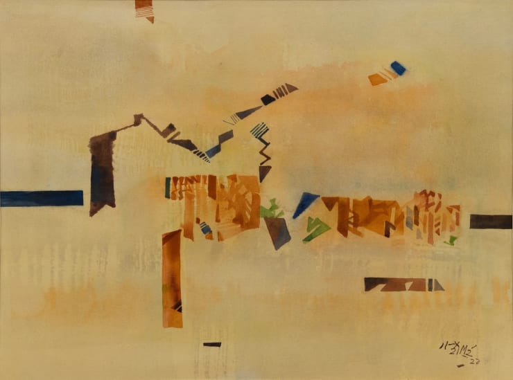 Ganesh Haloi Untitled, 2021 Gouache on Paper 21 1/2 x 29 in. 54.6 x 73.7 cm