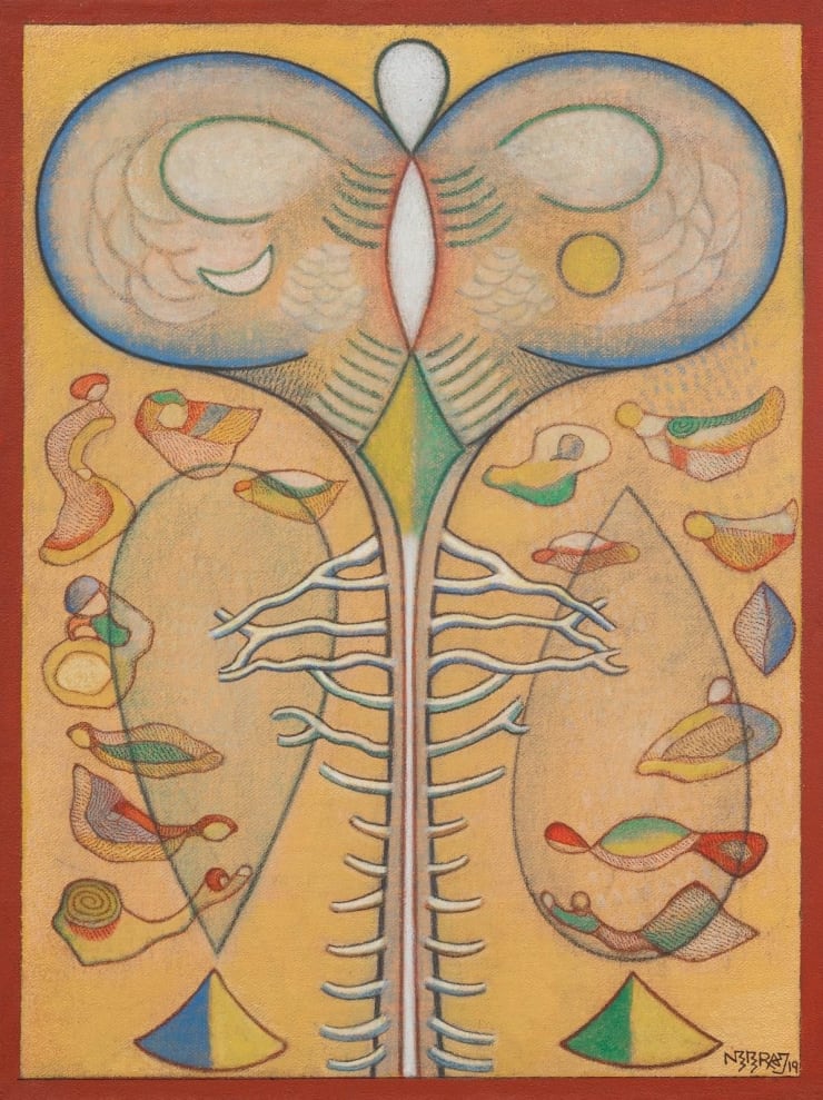 Neeraj Goswami Tree of Life, 2019 Acrylic on Canvas 16" x 12"
