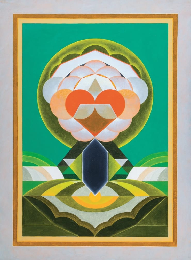 GR Santosh Untitled, 1988 Acrylic on Canvas 54" x 40"