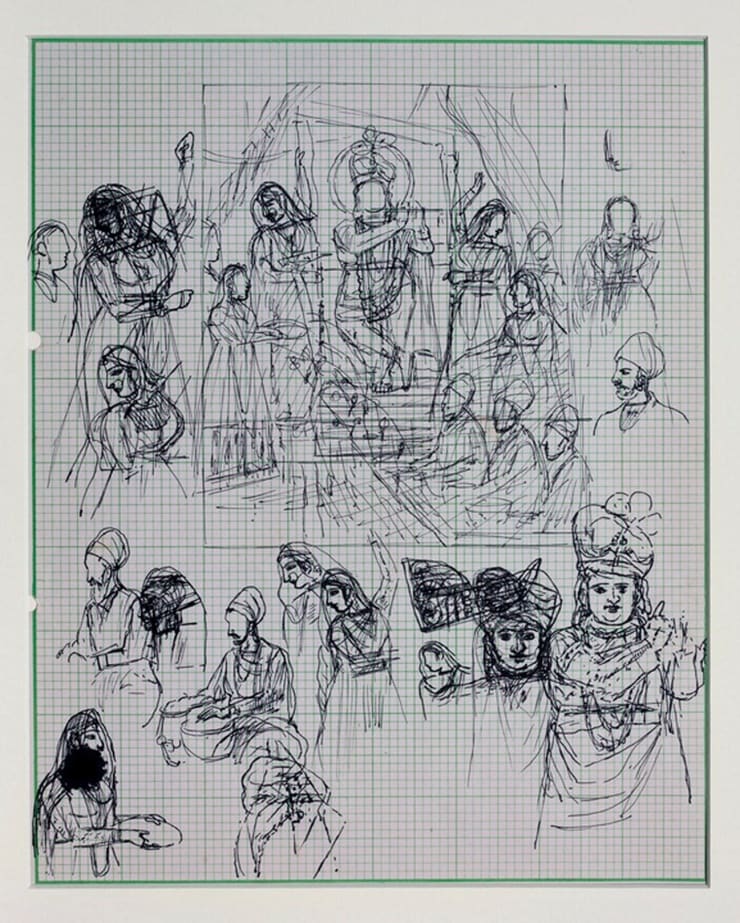 Ganesh Pyne Untitled Ink on Paper 10 1/8 x 8 1/8 in. 25.7 x 20.6 cm