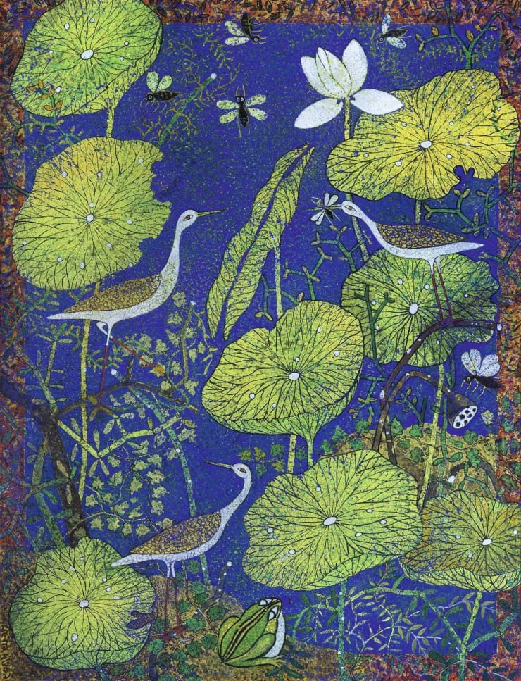 Manoj Dutta Prakriti, 2009 Tempera on Board 40" x 30"