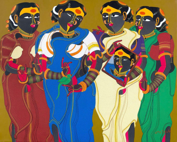 Thota Vaikuntam Untitled, 2010 Acrylic on Canvas 48" x 60"