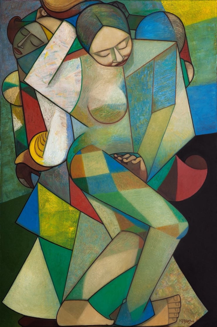 Neeraj Goswami Joyous Abandon, 2017 Oil on Canvas 36"x 24"